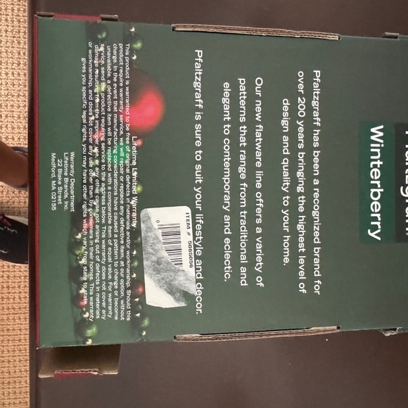 NIB Pfaltzgraff Winterberry spreaders set of 4 - Picture 2 of 3